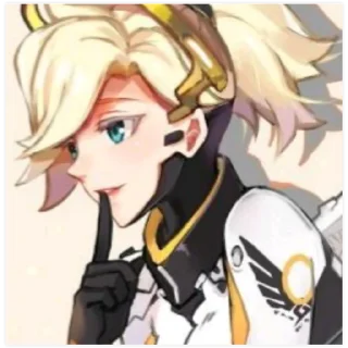 😏 emoji Mercy / Anna Ziegler Telegram sticker 9 of 45