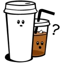 Sticker from Coffee!!