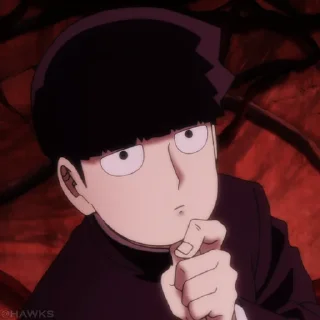 💯 emoji Mob 💯 (@TodorokiShouto) Telegram sticker 18 of 75