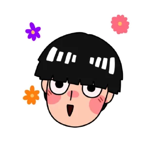 🌸 emoji Mob Psycho 💯 (@TodorokiShouto) Telegram sticker 19 of 47