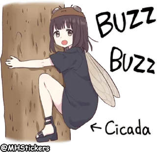 🐝 emoji @MHStickers Kurumi Chan 5 Telegram sticker 17 of 41