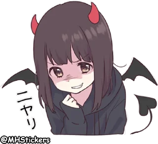 😈 emoji @MHStickers Kurumi Chan 6 Telegram sticker 24 of 41