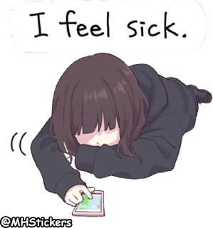 🤒 emoji @MHStickers Kurumi Chan 3 Telegram sticker 20 of 41
