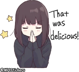 🙏 emoji @MHStickers Kurumi Chan 6 Telegram sticker 20 of 41