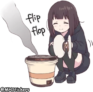 😄 emoji @MHStickers Kurumi Chan 6 Telegram sticker 7 of 41