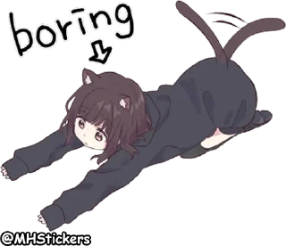 😩 emoji @MHStickers Kurumi Chan 3 Telegram sticker 11 of 41