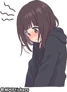 😅 emoji @MHStickers Kurumi Chan 3 Telegram sticker 7 of 41