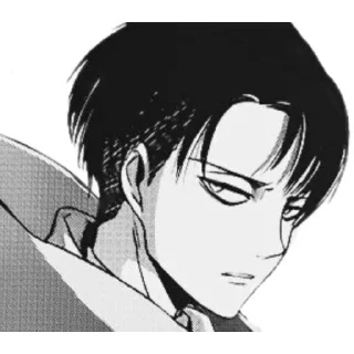🚀 emoji Levi Ackerman Telegram sticker 8 of 40
