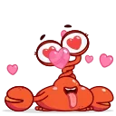 😍 emoji Grab this Crab @CenterOfSticker Telegram sticker 7 of 27