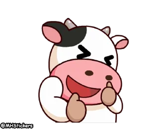 Sticker from @MHStickers Momo Cow 2
