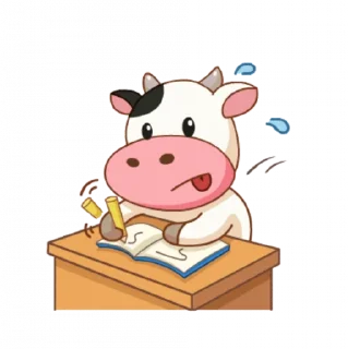 ✍ emoji Momo Cow vol Telegram sticker 16 of 41