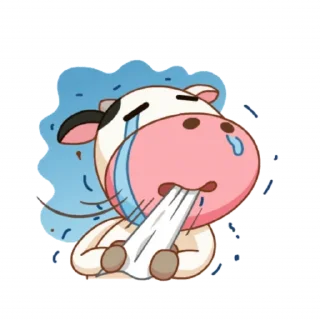 😭 emoji Momo Cow vol Telegram sticker 9 of 41