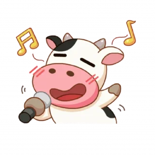 🎤 emoji Momo Cow vol Telegram sticker 17 of 41