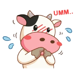 😥 emoji Momo Cow vol Telegram sticker 8 of 41