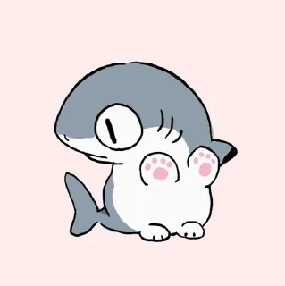 🦈 emoji ➱𝕾𝖍𝖆𝖗𝖐 𝕮𝖆𝖙 𓇣 @chgreen ᭕ Telegram sticker 15 of 78