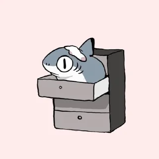 🦈 emoji ➱𝕾𝖍𝖆𝖗𝖐 𝕮𝖆𝖙 𓇣 @chgreen ᭕ Telegram sticker 18 of 78
