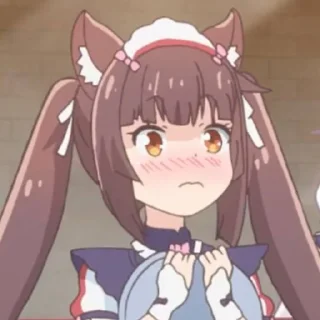😳 emoji chocola @stickerspackanime Telegram sticker 6 of 117