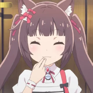 😋 emoji chocola @stickerspackanime Telegram sticker 15 of 117