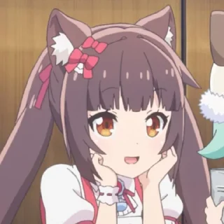 😄 emoji chocola @stickerspackanime Telegram sticker 16 of 117