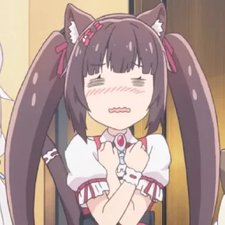 😳 emoji chocola @stickerspackanime Telegram sticker 18 of 117