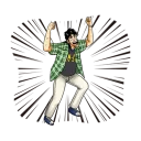 😆 emoji Kaiji Telegram sticker 16 of 40