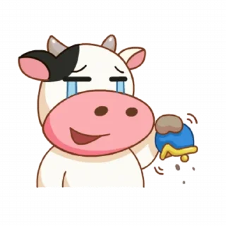 😢 emoji Momo Cow vol Telegram sticker 11 of 41