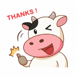 🙏 emoji Momo Cow vol Telegram sticker 1 of 41