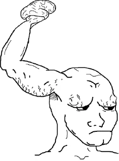 💪 emoji Brainlet again Telegram sticker 22 of 110