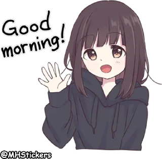 🌤 emoji @MHStickers Kurumi Chan 1 Telegram sticker 15 of 41