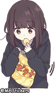 😋 emoji @MHStickers Kurumi Chan 1 Telegram sticker 13 of 41