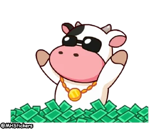 Sticker from @MHStickers Momo Cow 2