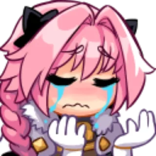 😢 emoji Femboy Sticker Pack Telegram sticker 11 of 79