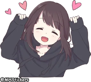 😁 emoji @MHStickers Kurumi Chan 1 Telegram sticker 23 of 41