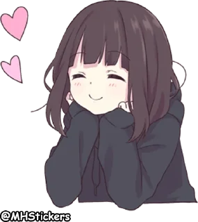🥰 emoji @MHStickers Kurumi Chan 1 Telegram sticker 8 of 41