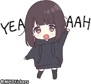 Sticker from @MHStickers Kurumi Chan 4