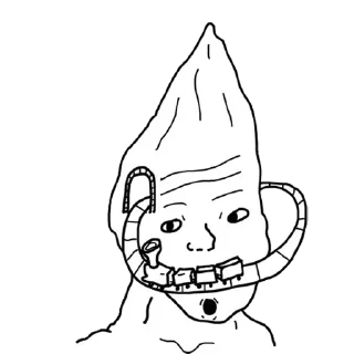 🗡 emoji Brainlet again Telegram sticker 20 of 110