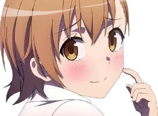 😳 emoji Misaka Misaka Telegram sticker 22 of 30