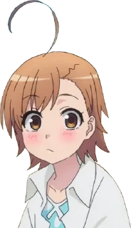 😶 emoji Misaka Misaka Telegram sticker 11 of 30