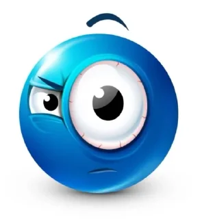 🌟 emoji Blue circle face | @byverrmy Telegram sticker 14 of 81
