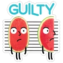 😞 emoji watermelon Telegram sticker 20 of 28