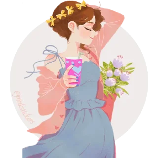 💐 emoji Senny 🌸@pinkstickers🌸 Telegram sticker 24 of 35