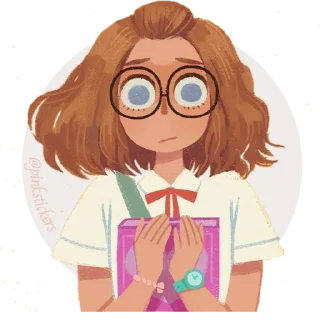 👩‍🏫 emoji Senny 🌸@pinkstickers🌸 Telegram sticker 15 of 35