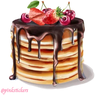 🥞 emoji Delicious 🌸@pinkstickers🌸 Telegram sticker 15 of 116