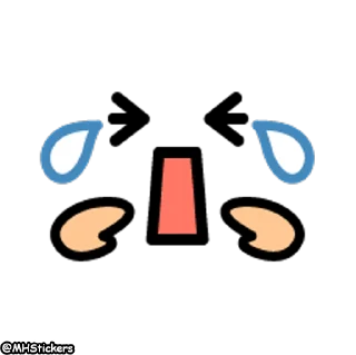 😭 emoji @MHStickers Moving Emoticon Telegram sticker 16 of 41