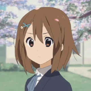 🌟 emoji 🎸 ▵▿ Yui Hirasawa ♩ @KesitoMania Telegram sticker 10 of 120