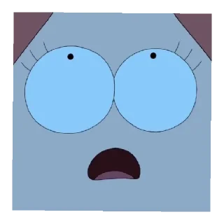 😨 emoji Mavis Telegram sticker 10 of 52