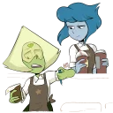 😗 emoji Peridot&Lapis Telegram sticker 21 of 119