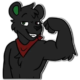 💪 emoji @Dark_Pum's Stickies Telegram sticker 12 of 118