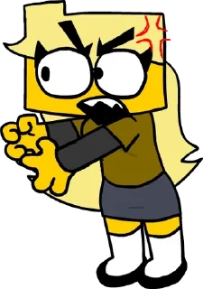 🌟 emoji ୨୧ㅤִ ㅤׄ  Meri from fnfㅤׄ   🌼ㅤִ Telegram sticker 20 of 50