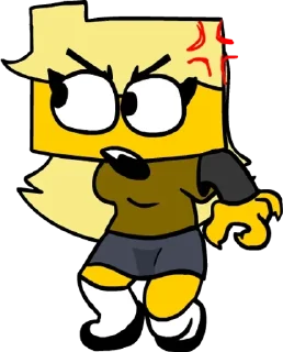 🌟 emoji ୨୧ㅤִ ㅤׄ  Meri from fnfㅤׄ   🌼ㅤִ Telegram sticker 21 of 50